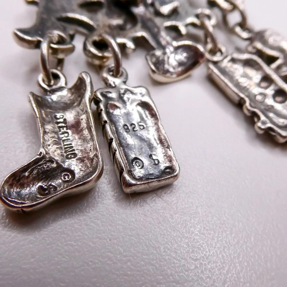 Schube Christmas Tree Pendant Necklace Brooch Pin Charm Sterling Silver 925